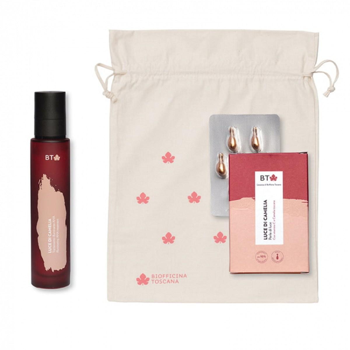 BT- L'essenza di Biofficina Toscana Kit Gemma di camelia Booster di Vit. C+ AHA