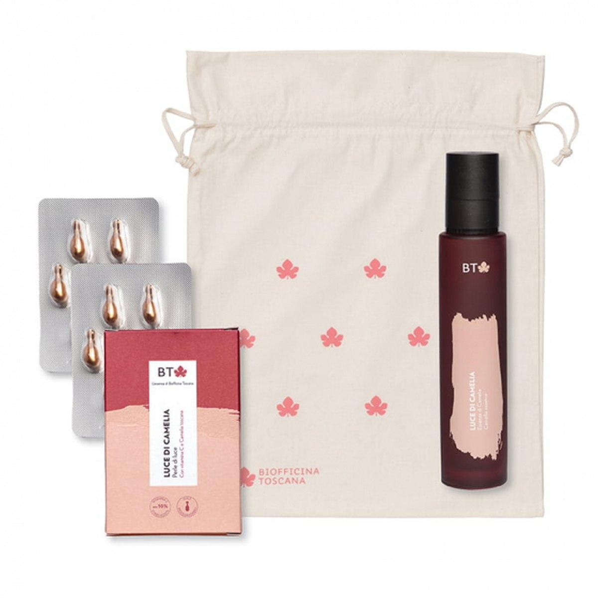 BT- L'essenza di Biofficina Toscana Kit Gemma di camelia Mix di attivi e Vit. C