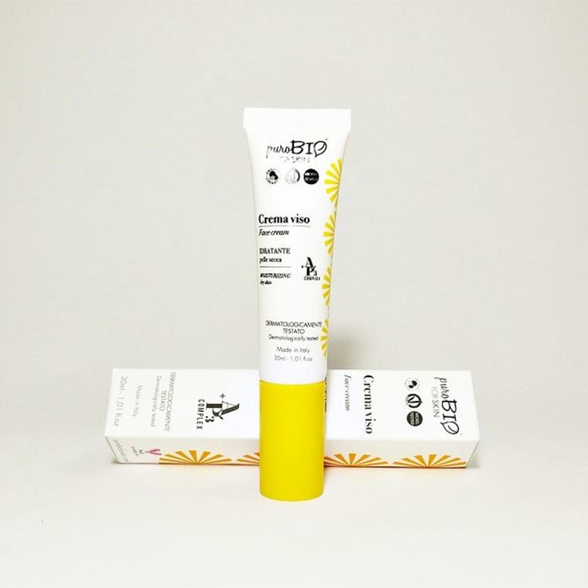 Purobio for SKIN AP3 Complex Crema Viso Idratante Pelle Secca, 30 ml