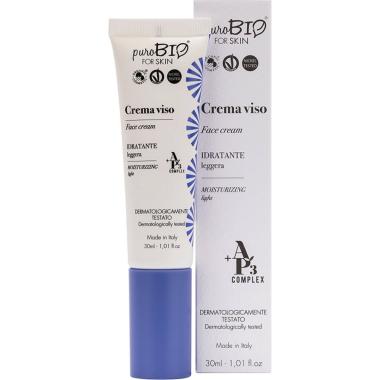 Purobio for SKIN AP3 Complex Crema Viso Idratante Leggera Pelle Normale, 30 ml