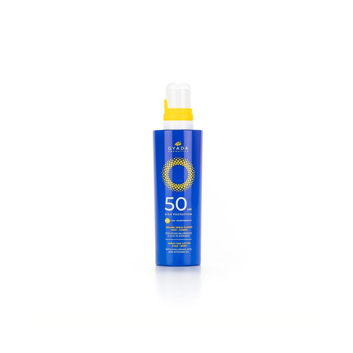 Gyada Cosmetics Solare Spray Viso Corpo SPF50  Protezione Alta 200 ml