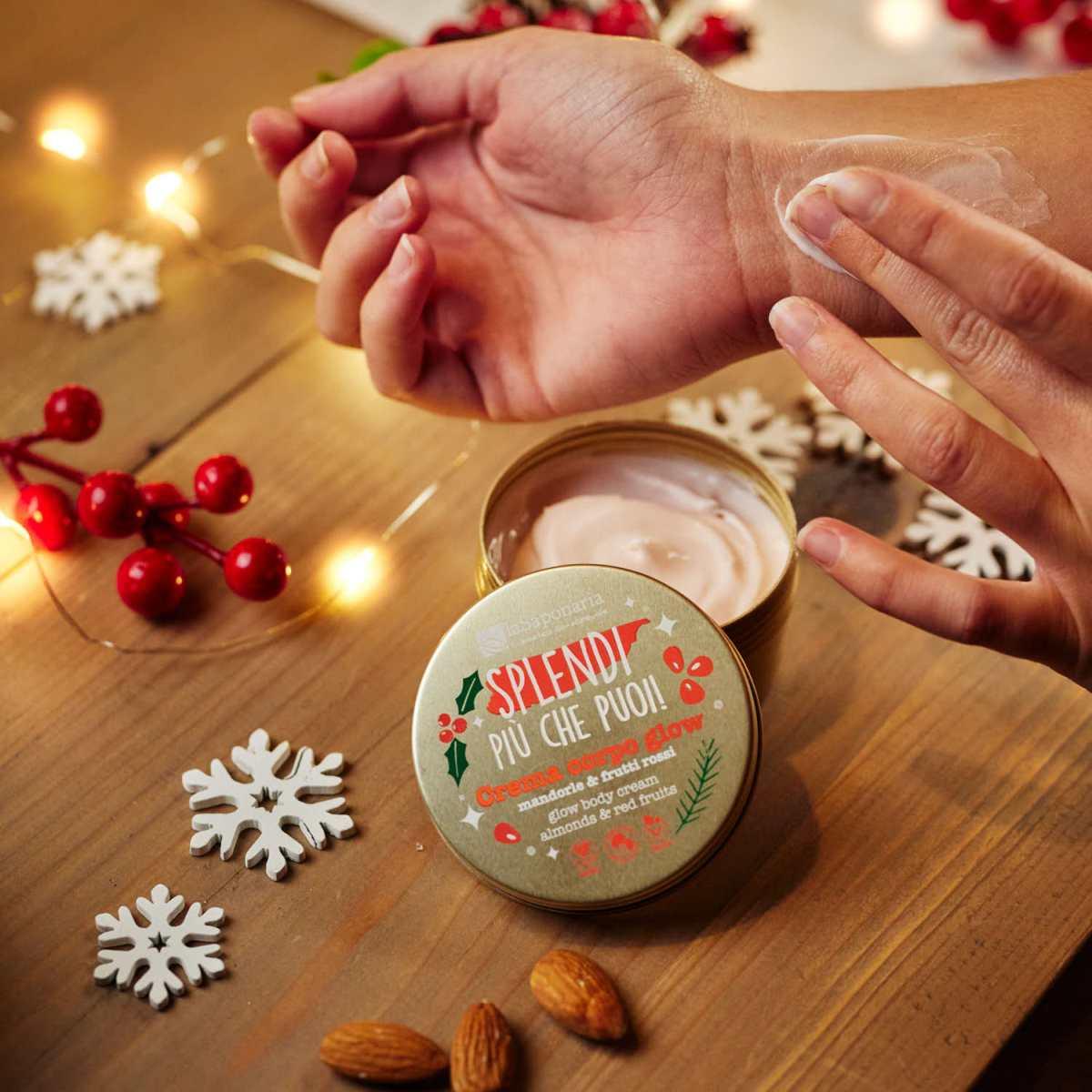 La Saponaria Crema corpo Glow - Mandorle & Frutti Rossi 75ML