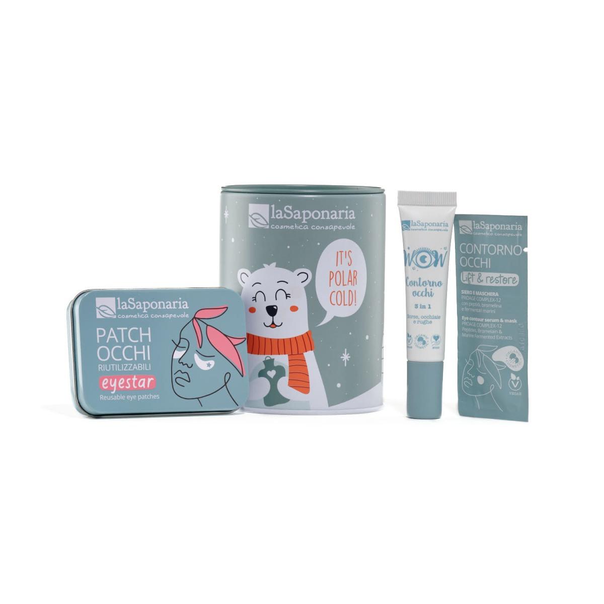 La Saponaria Salvadanaio Orso Polare - Kit viso