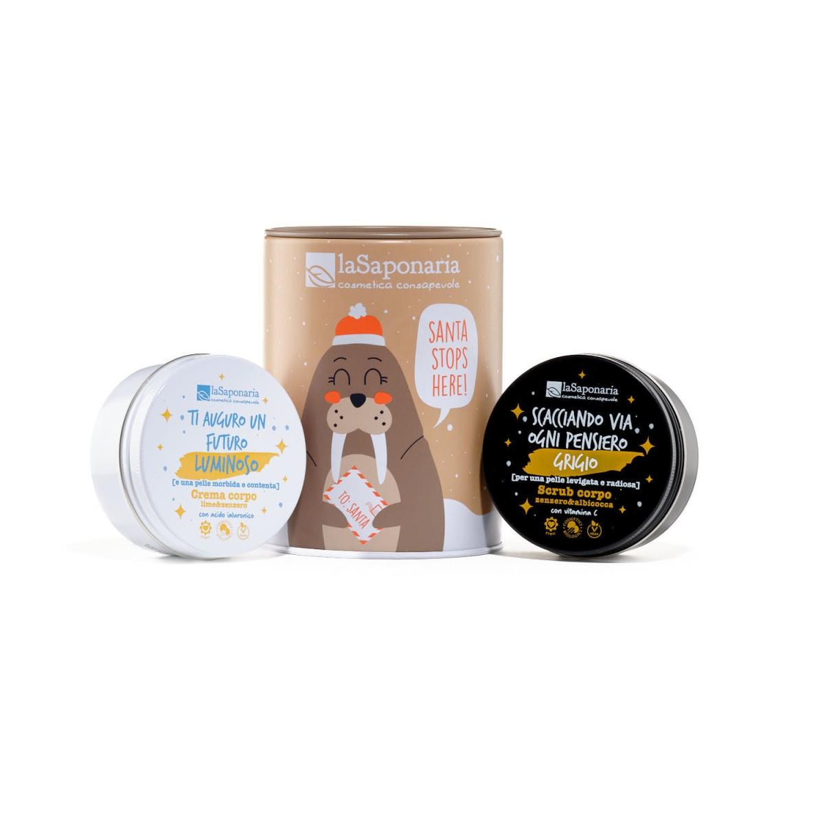 La Saponaria Salvadanaio Tricheco - Kit Corpo