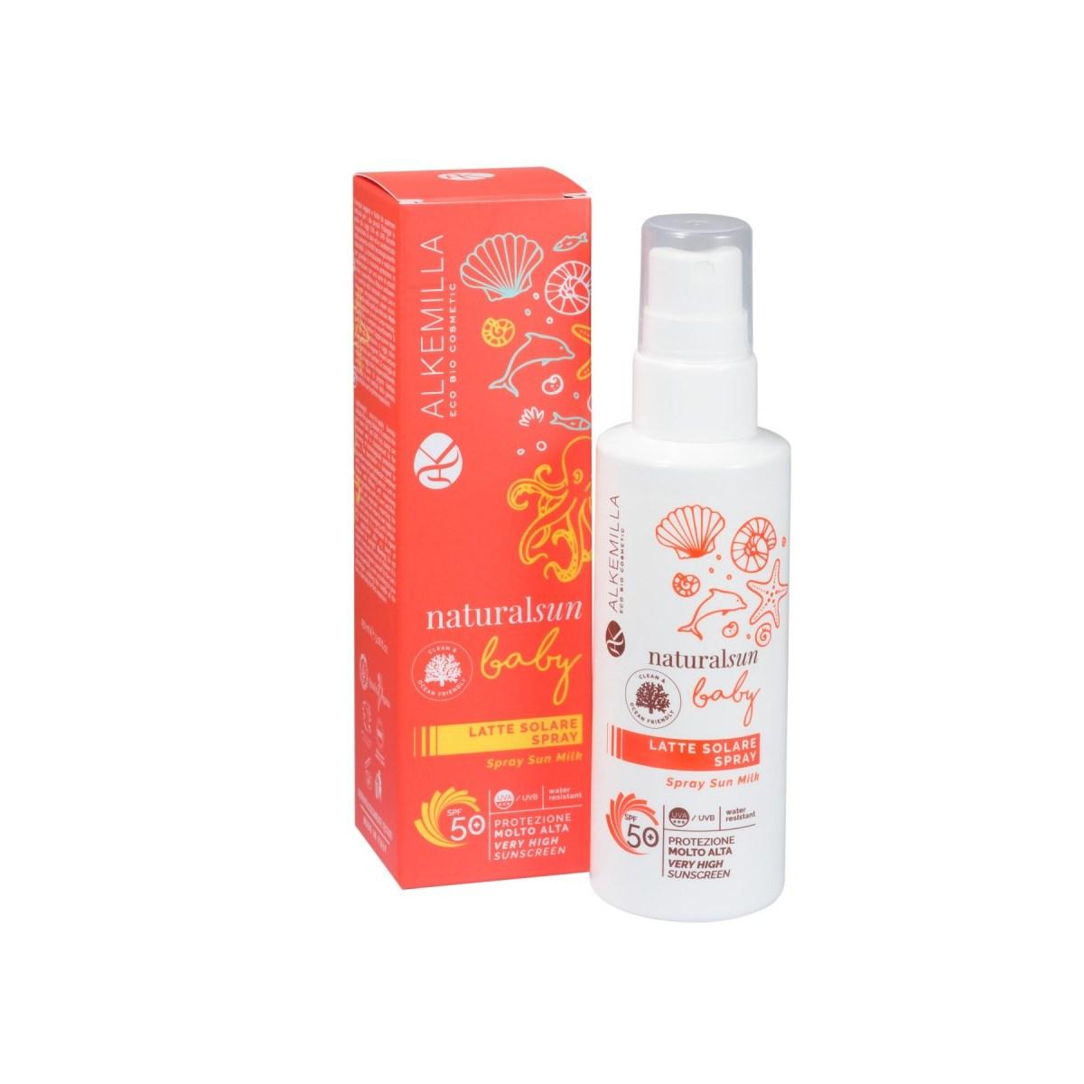 Alkemilla Latte Solare Spray Protezione Molto Alta Baby SPF 50 + 150ML