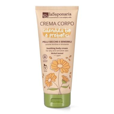La Saponaria - Crema Corpo Pelli secche e sensibili  Calendula Bio e Prebiotici 200ml