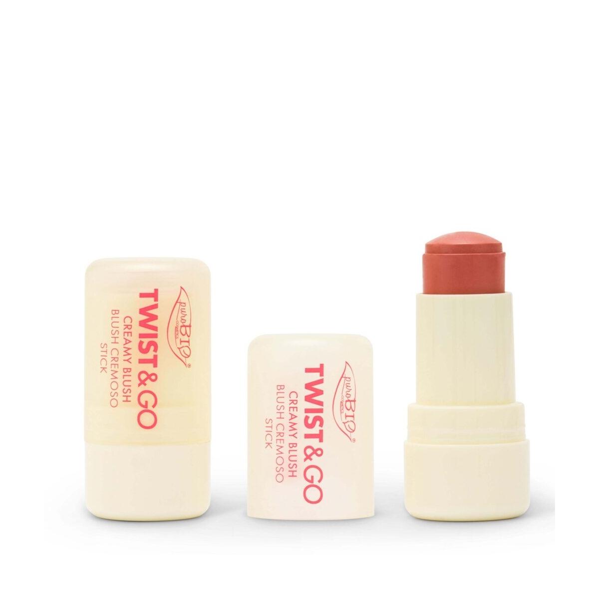 PUROBIO Twist & Go - Blush Cremoso in Stick 03 Macaron