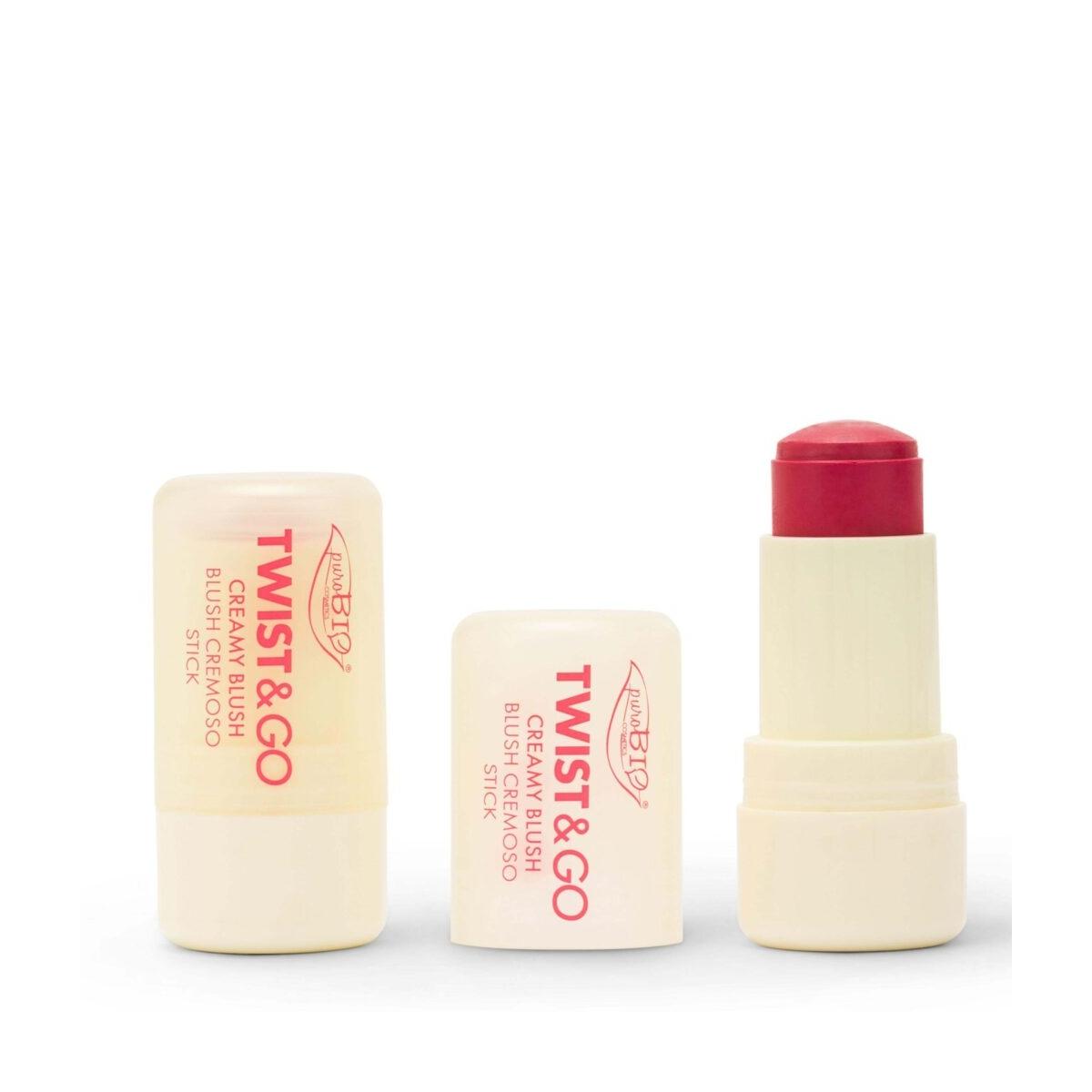 PUROBIO Twist & Go - Blush Cremoso in Stick 04 Strawberry