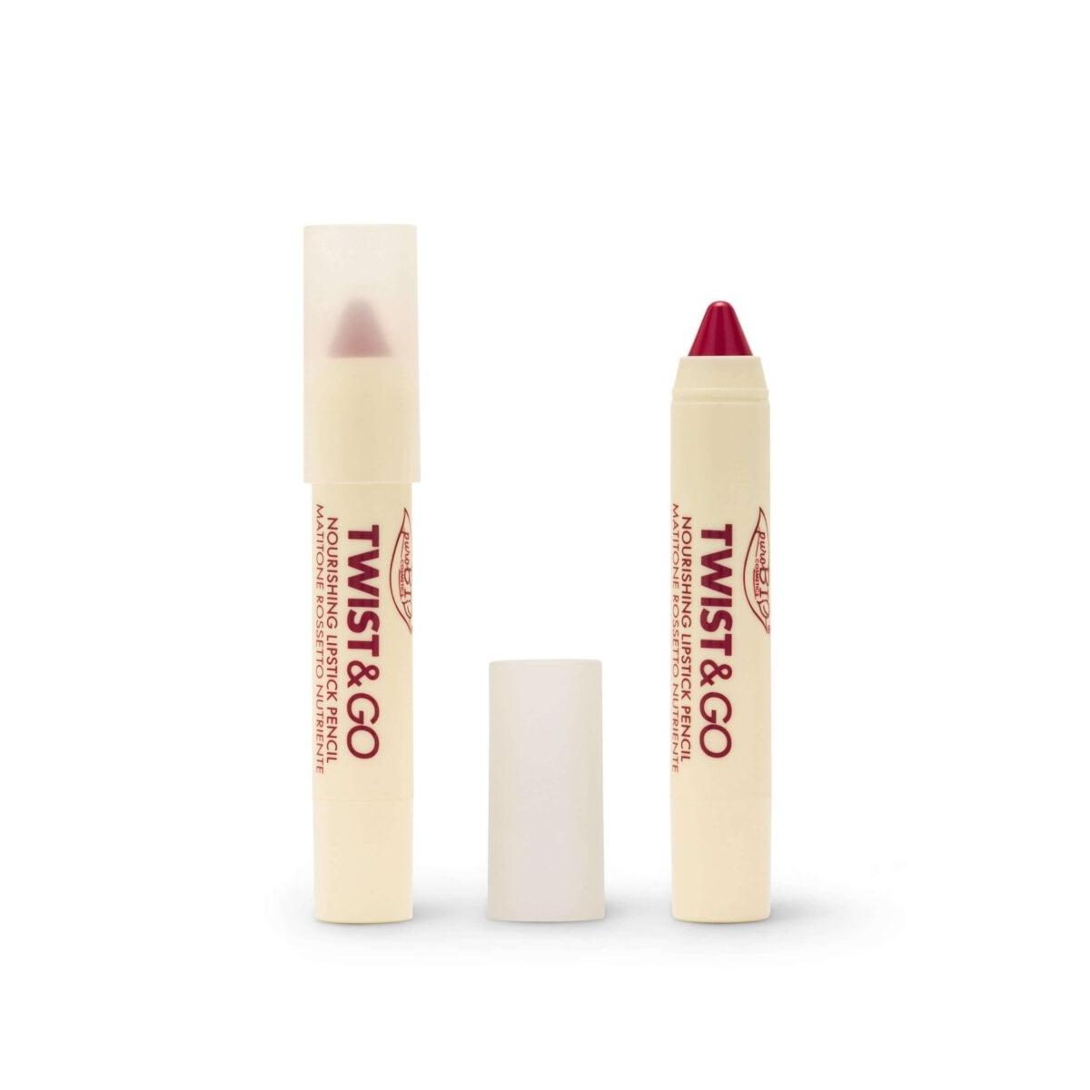 PuroBIO Twist & Go  Matitone Rossetto Nutriente 504 Indian Pink