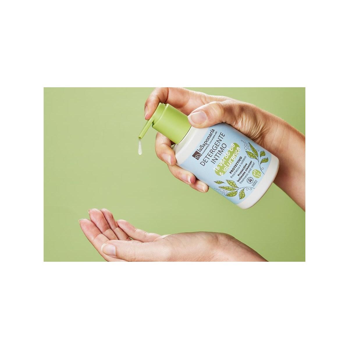 La Saponaria Detergente intimo Protettivo - Tè verde Bio & Ialuronico 250ml