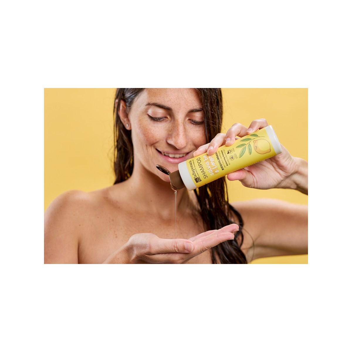 La Saponaria Shampoo Bio Riequilibrante Salvia e Limone (200 ml)