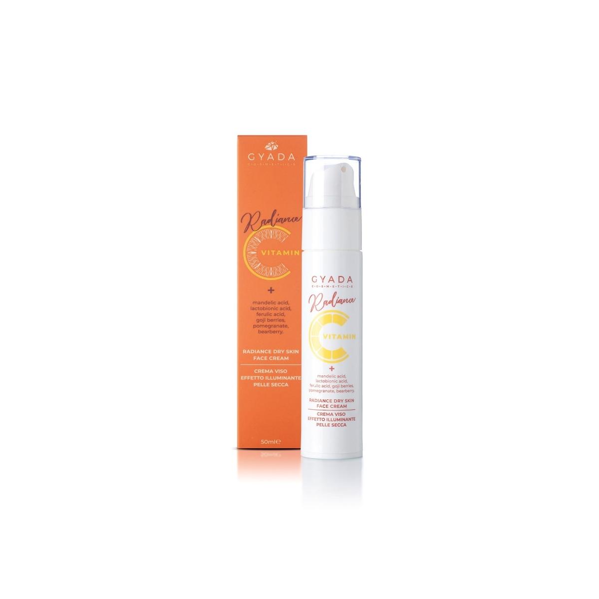 Gyada Cosmetics Radiance Vitamin C Dry Skin Face Cream - Crema Viso Illuminante Pelli secche 50 ml